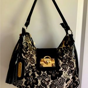 Betsey Johnson boho cotton canvas bag